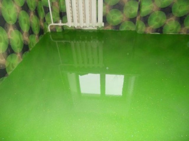 Resin floor coating